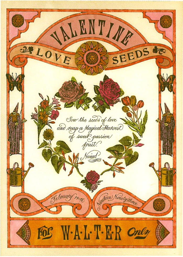 &ldquo;Valentine Love Seeds&rdquo; card 1