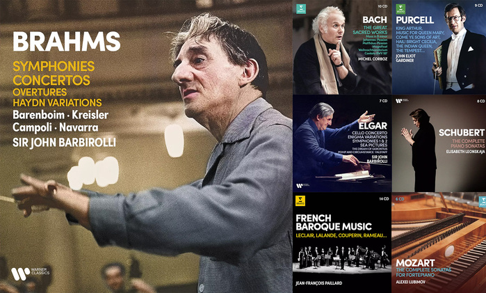 The consistency of the covers creates a distinctive visual identity, making this collection of over 100 CDs instantly recognizable to classical music enthusiasts.