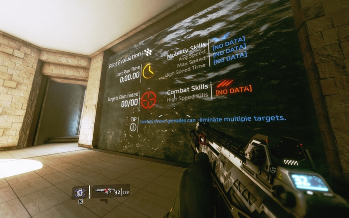 Training mission. Metronic is used for the HUD and the scoreboard.