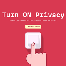 Tuta “Turn ON Privacy”