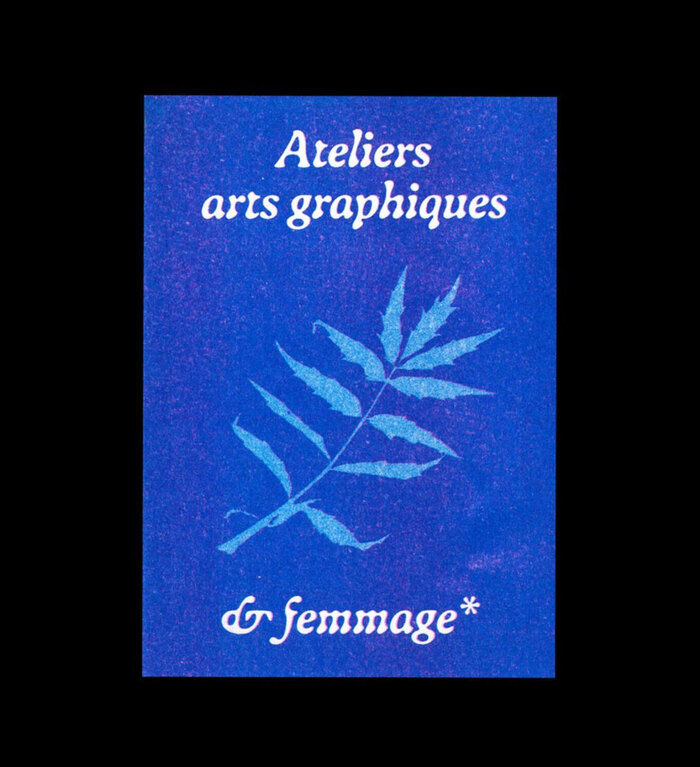 Ateliers arts graphiques &amp; femmage leaflet 1