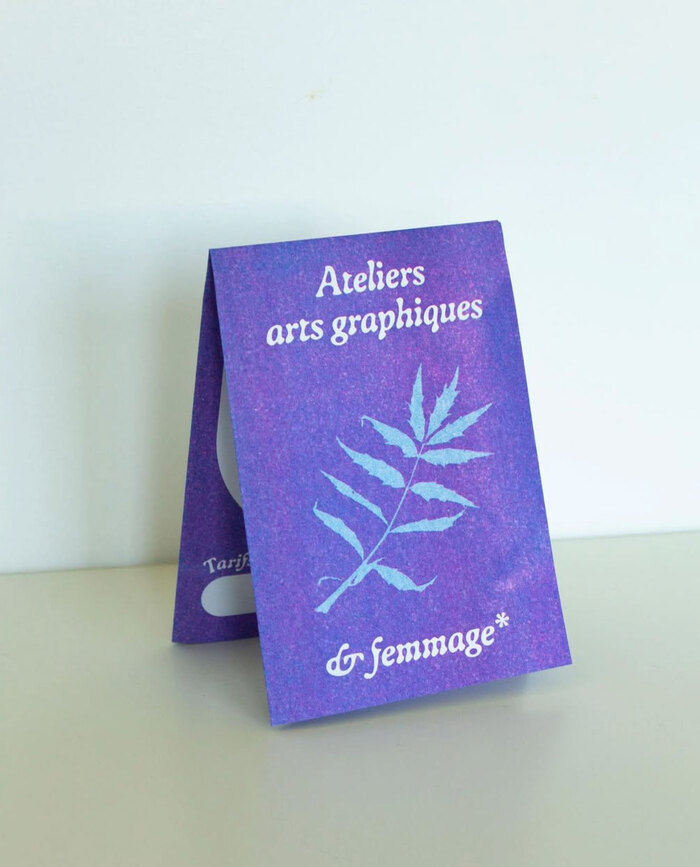 Ateliers arts graphiques &amp; femmage leaflet 3