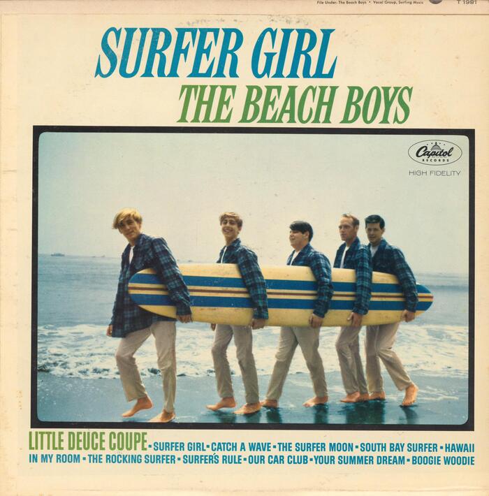 The Beach Boys – Surfer Girl album art 1