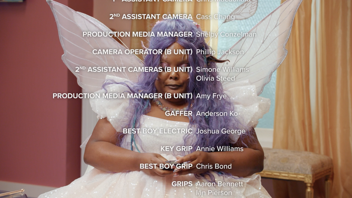 Credits scroll from Season 2, Episode 6, in Proxima Nova