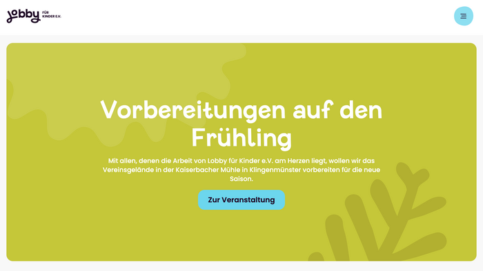 Lobby für Kinder website 3