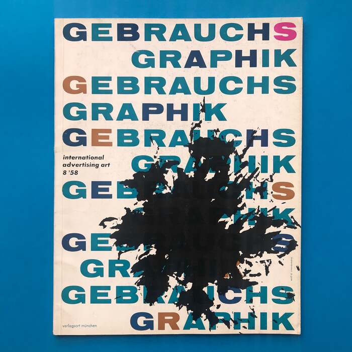 Gebrauchsgraphik, no. 8, 1958 1