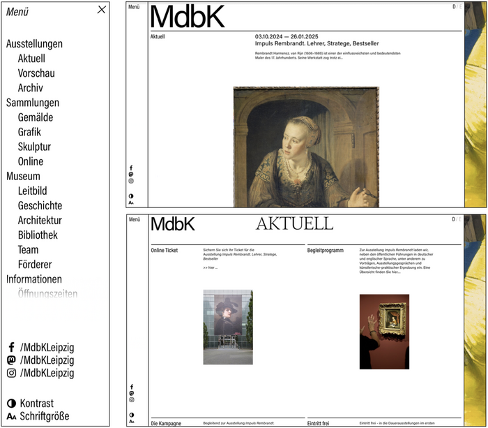 MdbK Leipzig logo and website 2