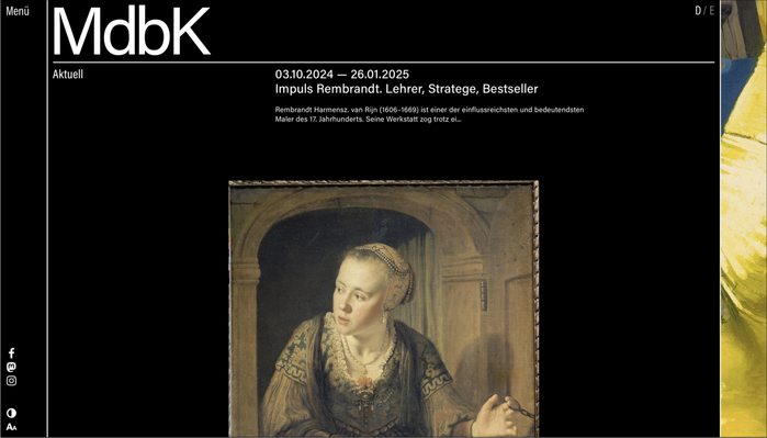 MdbK Leipzig logo and website 4