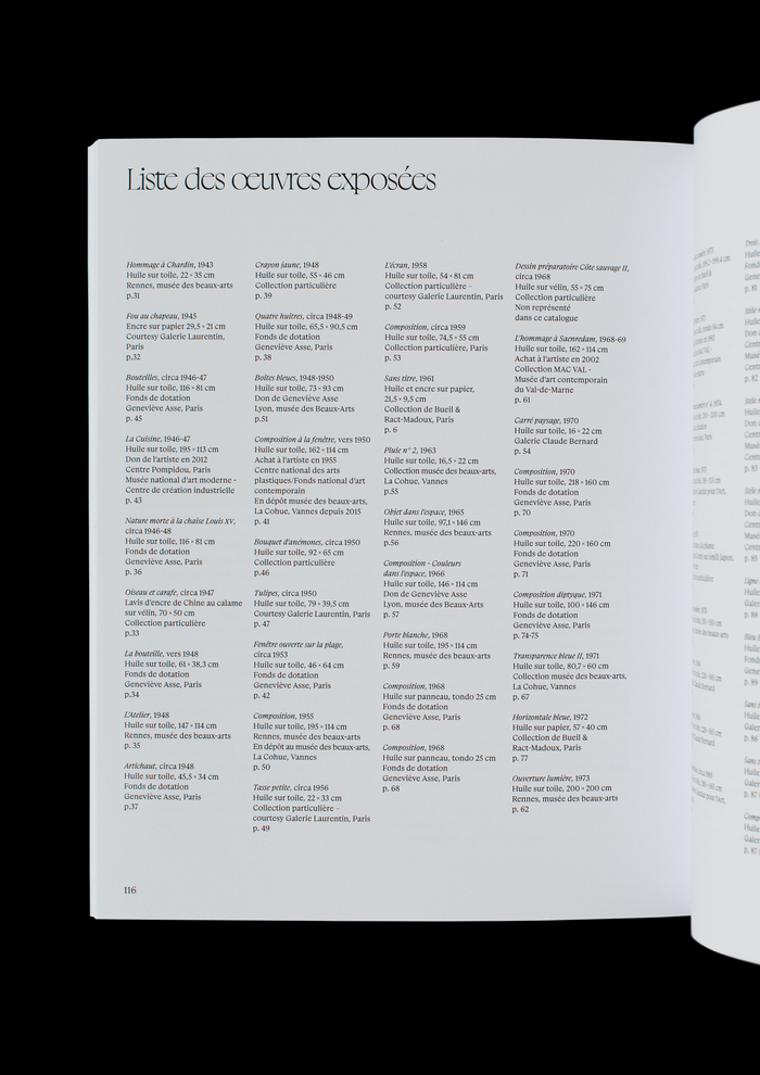 Geneviève Asse – Le Bleu prend tout ce qui passe exhibition and catalog 4