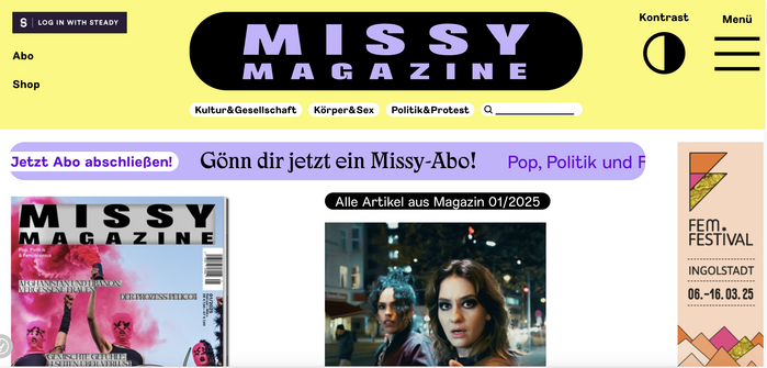 Missy Magazine website 1
