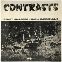 Bengt Hallberg &amp; Kjell Bækkelund –<cite> Contrasts</cite> album art