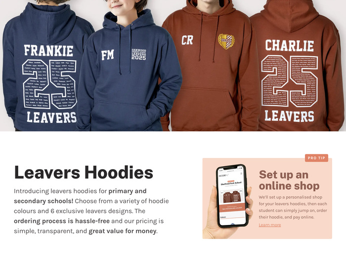 HoodieHut website 3