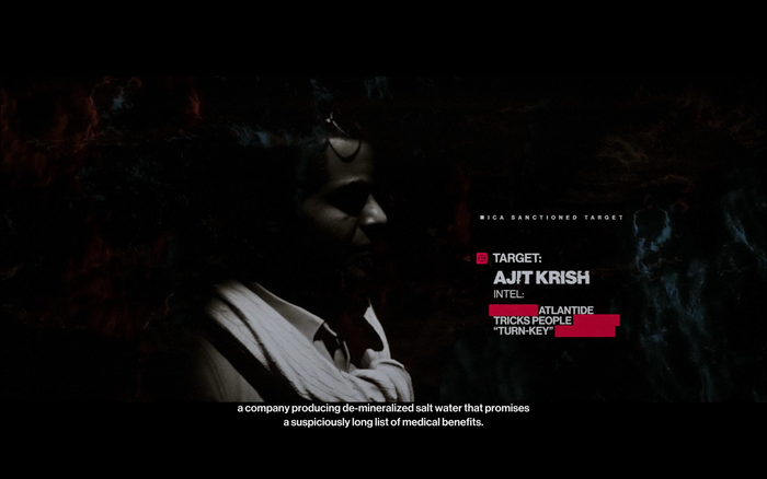 Every briefing cutscene ends with a list of the targets and a “Mission Active” card