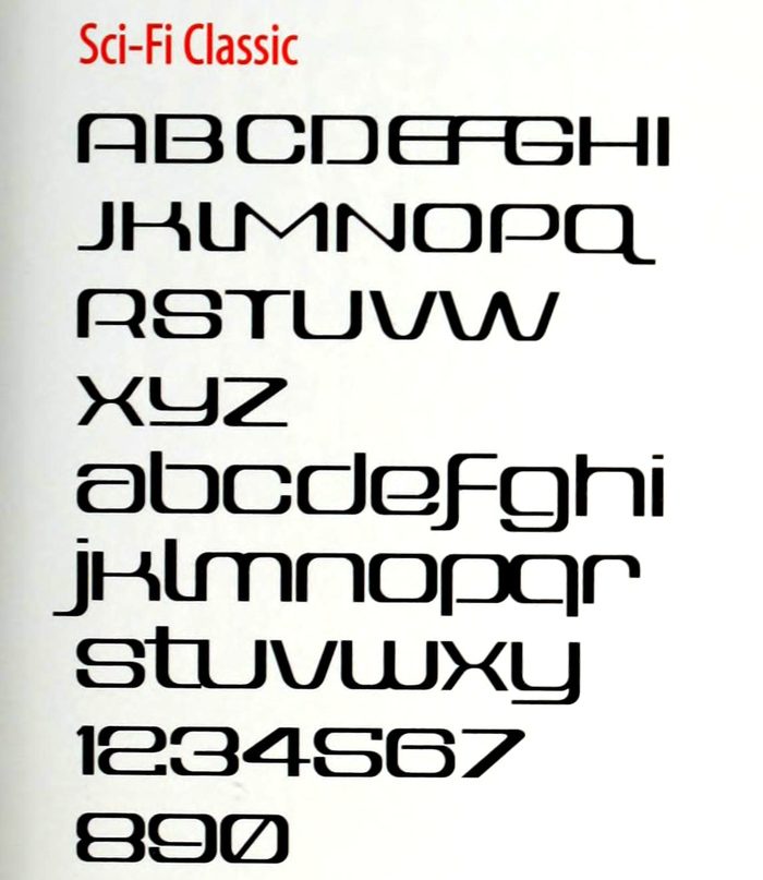 Sci-Fi Classic glyph set