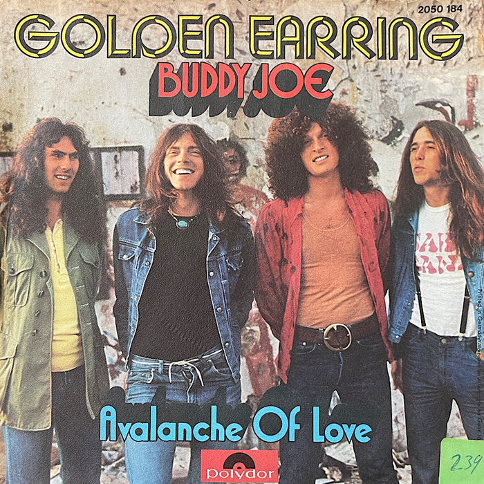 Golden Earring – “Buddy Joe” / “Avalanche of Love” German single cover