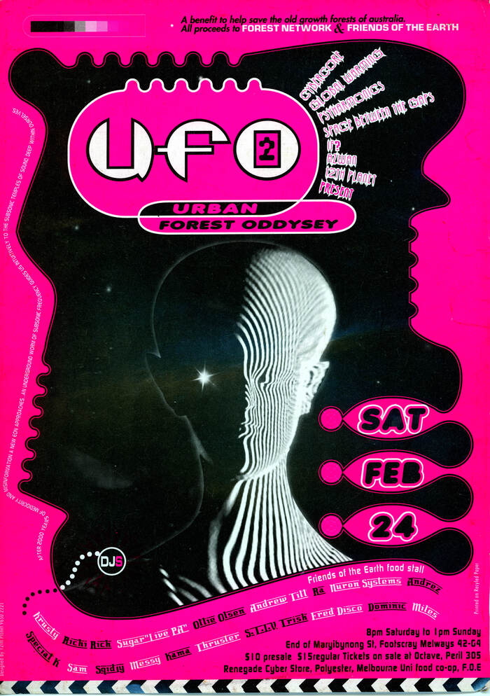 UFO 2 rave flyer