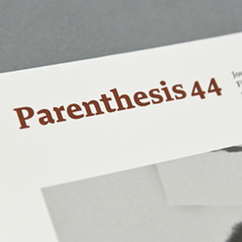 <cite>Parenthesis</cite>, issue 44