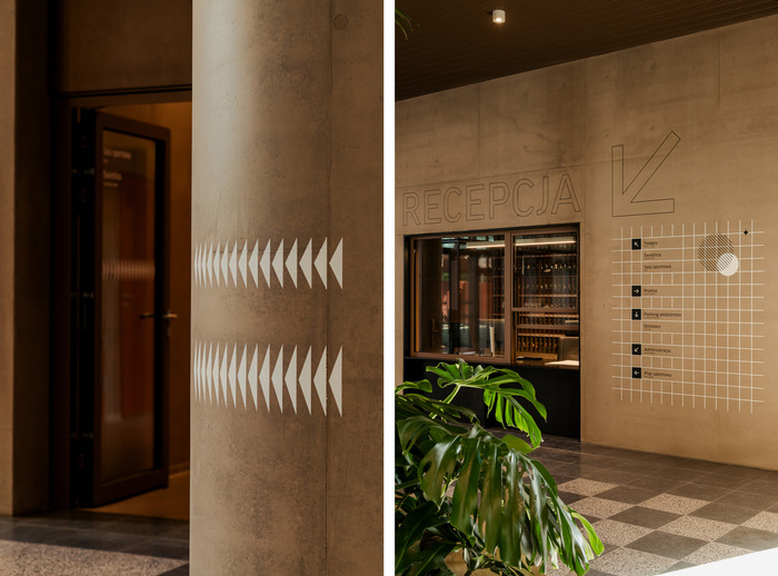 Student hall wayfinding, Warsaw University Campus 6
