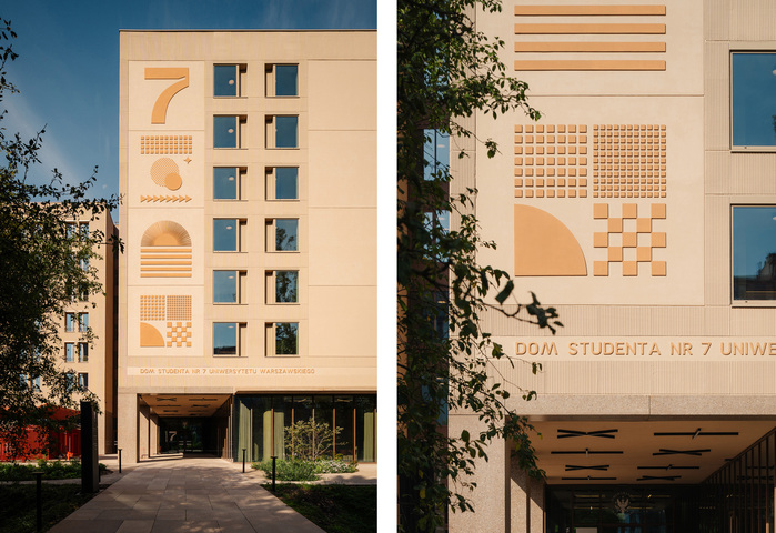 Student hall wayfinding, Warsaw University Campus 2