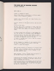 <cite>“</cite>The New Art of Making Books” by Ulisses Carrión in <cite>Kontexts</cite> magazine
