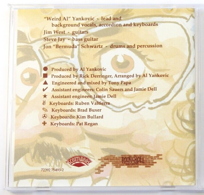 The credits use , with ITC Zapf Dingbats as bullet points.
