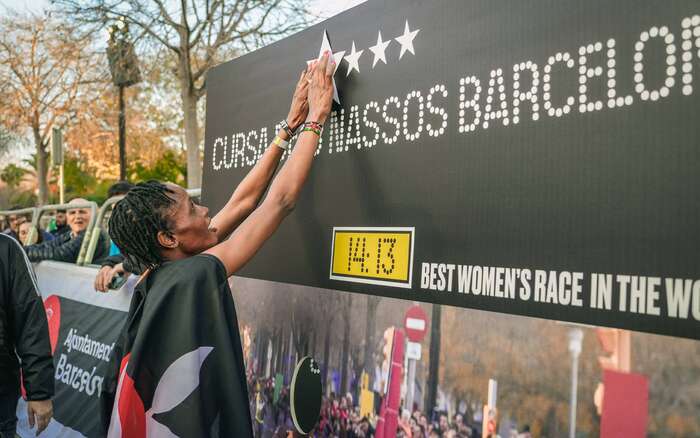 Beatrice Chebet adding the 4th star to Cursa del Nassos 2024