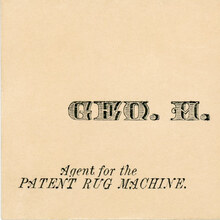 George H. Gage business card