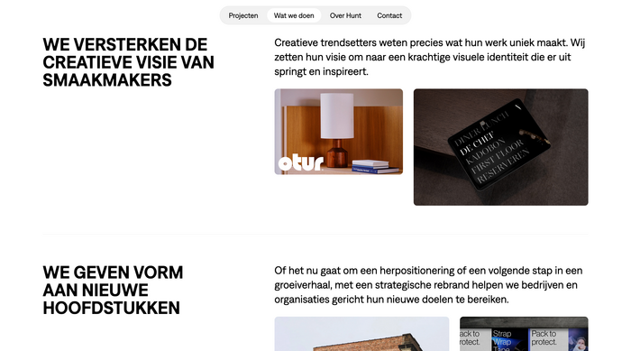 Hunt identity and website 5