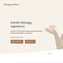 Therapy Matters logo and website