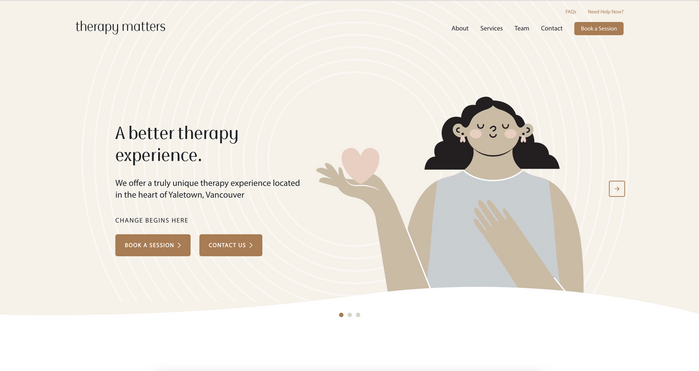 Therapy Matters logo and website 1