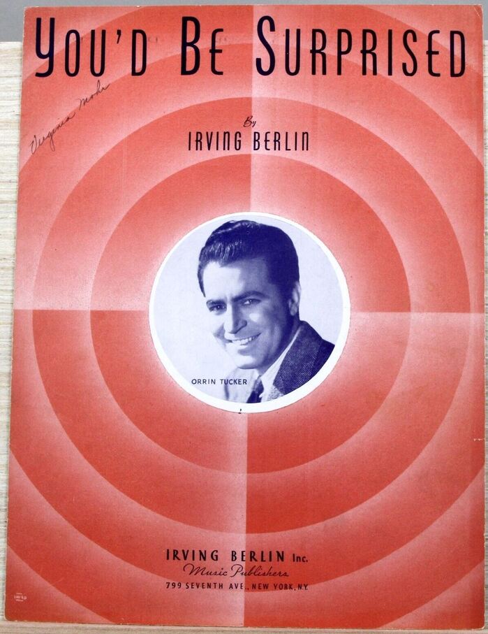 Irving Berlin – “You’d Be Surprised” sheet music 2