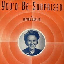Irving Berlin – “You’d Be Surprised” sheet music