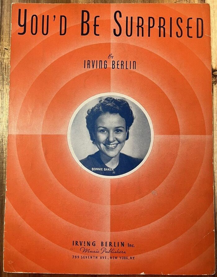 Irving Berlin – “You’d Be Surprised” sheet music 1