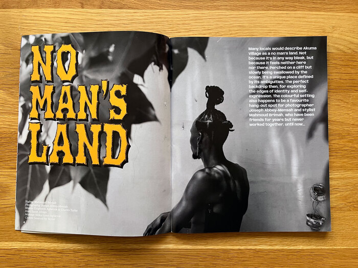 “No Man’s Land” appears to be lettering in a style similar to , but with spurs.
