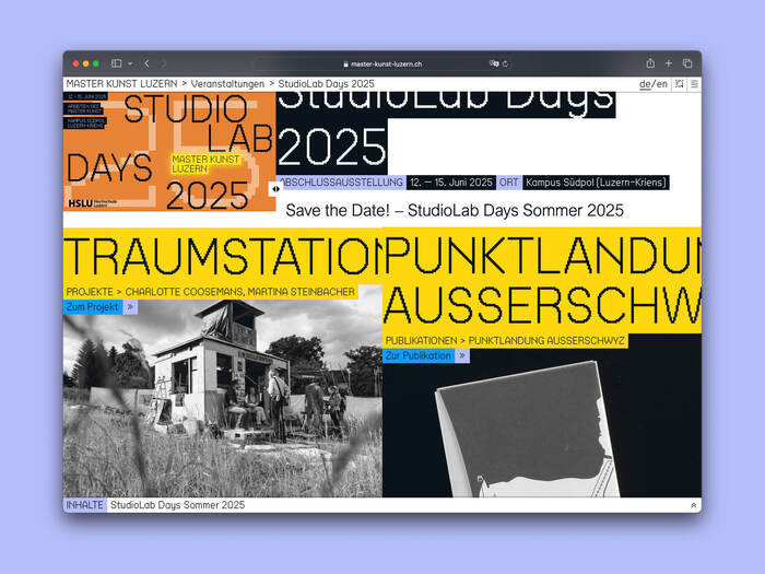 Master of Arts at Lucerne University of Applied Arts &amp; Sciences 6