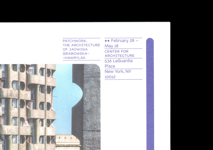 Patchwork. The architecture of Jadwiga Grabowska-Hawrylak exhibition booklet 2