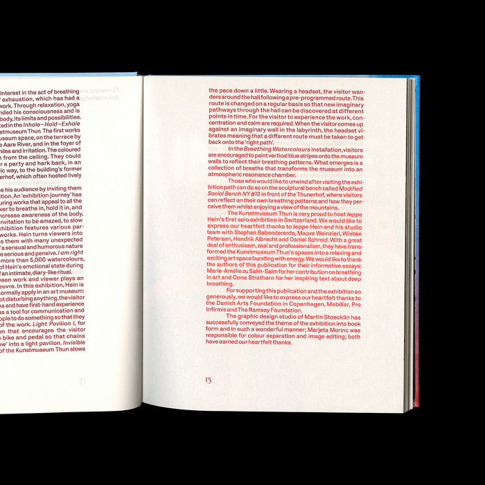 Jeppe Hein – Inhale, Hold, Exhale exhibition catalog 5