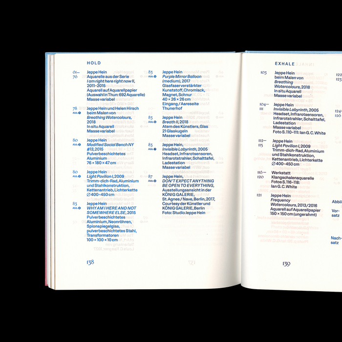 Jeppe Hein – Inhale, Hold, Exhale exhibition catalog 6