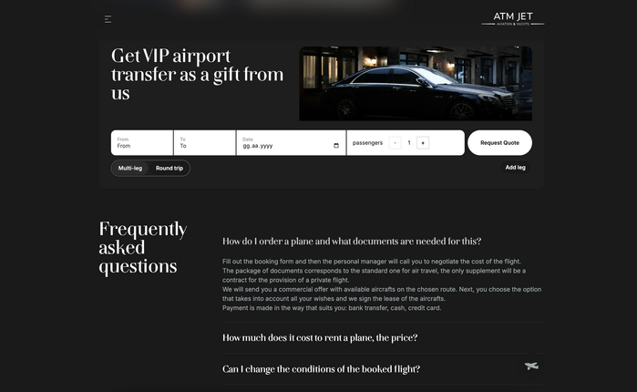 ATM JET website 6