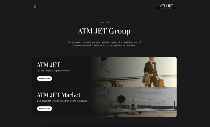 ATM JET website 1