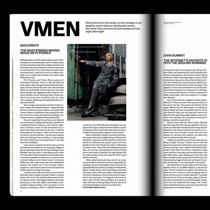 VMAN magazine, issue 52, “Boys to Men” 5