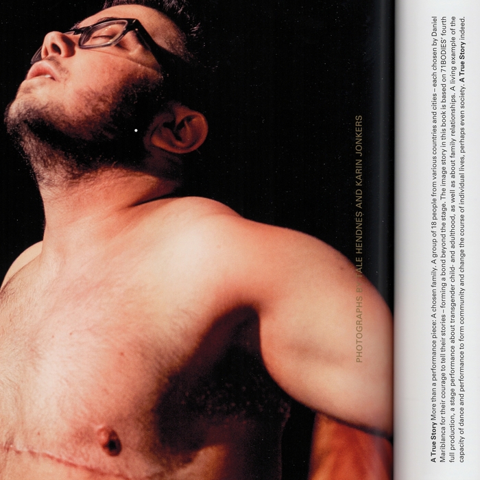 The rotated text is set in two upright weights of .