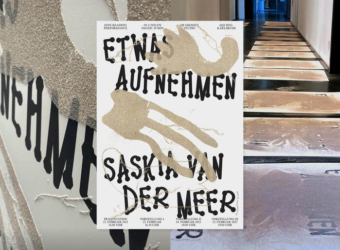 Saskia van der Meer – Etwas Aufnehmen poster