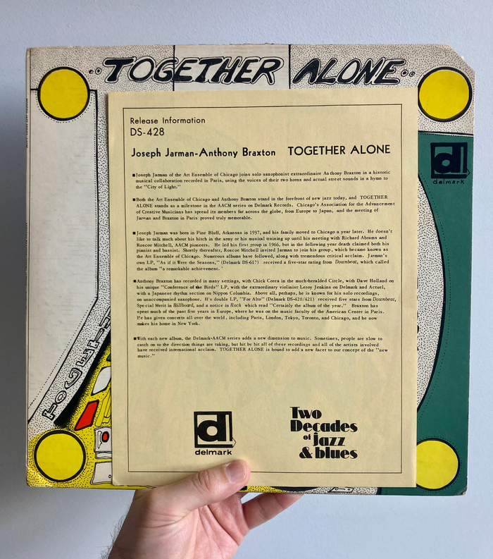 Joseph Jarman &amp; Anthony Braxton – Together Alone album art 4