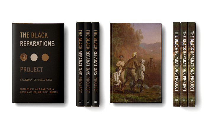 Mockup for the die-cut effect on The Black Reparations Project book jacket