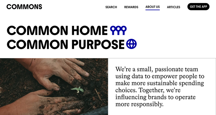 Commons, sustainable lifestyle platform 8