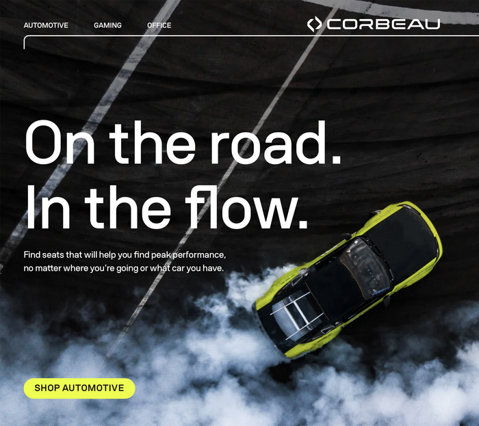 Corbeau USA website 4