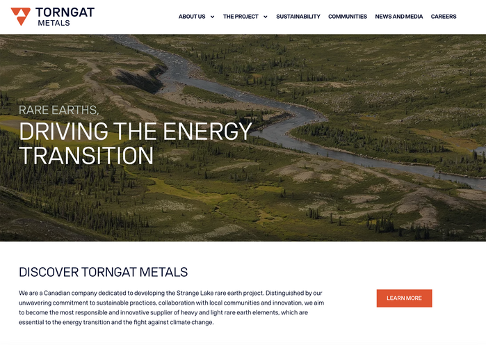 Torngat Metals website 4