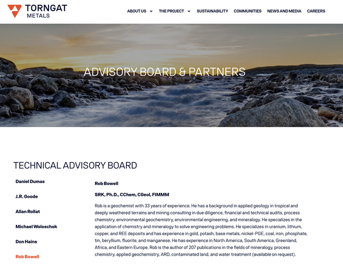 Torngat Metals website 5