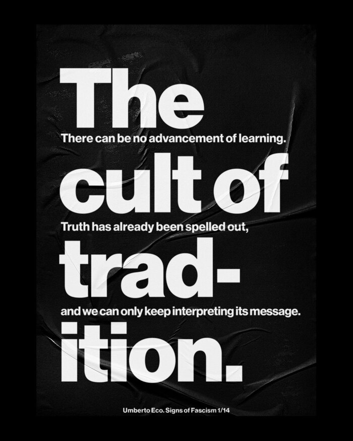 1/14 – The cult of tradition
